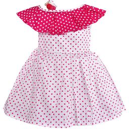 Wish Karo Girls Polka Dot Printed Off-Shoulder Fit & Flare Dress-image-55