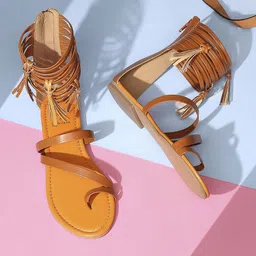 Tao Paris Tassels Mid-Top One Toe Flats-20
