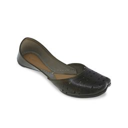 Fulkari Women Grey Ethnic Mojaris-image-67