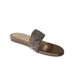 Bowtoes Embellished One Toe Flats-29