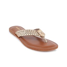 Anouk Embellished Open Toe Flats-13