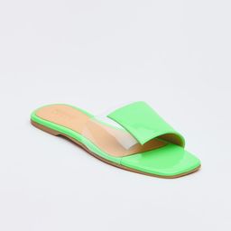Tokyo Talkies Women Green Colourblocked Open Toe Flats-picture-24