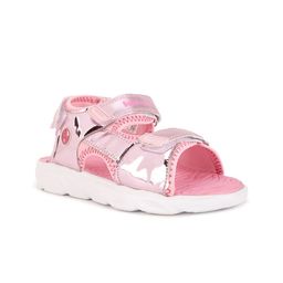 Bubblegummers Girls Pink Printed Open Toe Flats-image-102