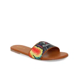 Kanvas Women Printed Open Toe Flats-image-27
