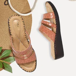 TRASE Textured T-Strap Flats-47