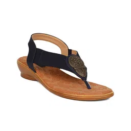 Bata Women Blue Open Toe Flats-52