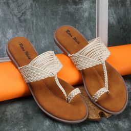 Retro Walk Textured One Toe Flats-33