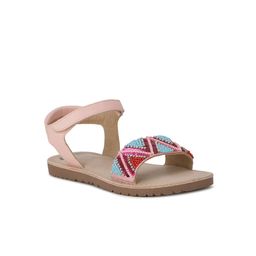 Bubblegummers Girls Pink Printed Open Toe Flats-image-26