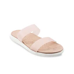 Metro Women Pink Open Toe Flats-picture-3