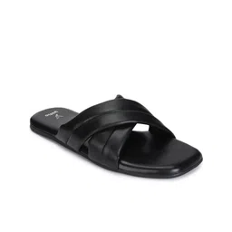 yoho Criss-Cross Strap Open Toe Flats-1
