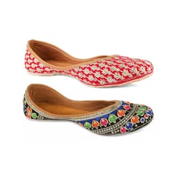DESI COLOUR Pack Of 2 Women Embellished Ballerinas Flats-image-69