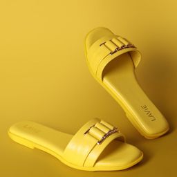 Lavie Embellished Open Toe Flats-image-31