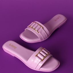 Lavie Embellished Open Toe Flats-53