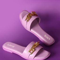 Lavie Embellished Open Toe Flats-picture-36