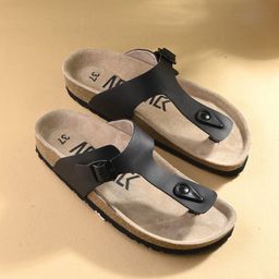Afrojack Women Leather T-Strap Flats-image-44
