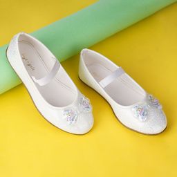 BOYZ N GALZ Girls Embellished Bow Detailed Ballerinas-image-56