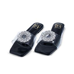 Dapper Feet-Fancy Nancy Embellished Open Toe Flats-26