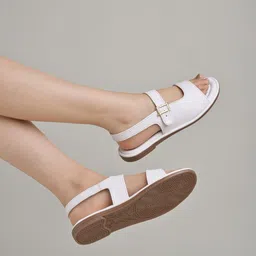 Shoetopia Backstrap Open Toe Flats-10