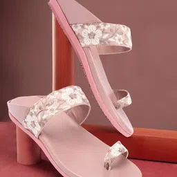 Picktoes Embellished One Toe Flats-image-7