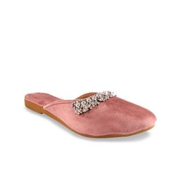 Apratim Women Embellished Round Toe Slip On Mules-image-20