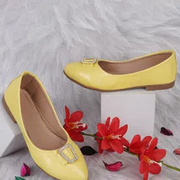 BAESD Girls Textured Embellished Ballerinas-image-64