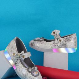 BAESD Girls Printed Bow Embellished Ballerinas-image-54