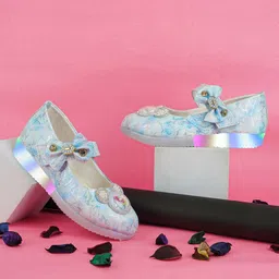 BAESD Girls Printed Bow Embellished Ballerinas-image-59