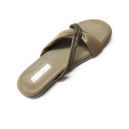 Ta Chic Embellished Open Toe Flats-30