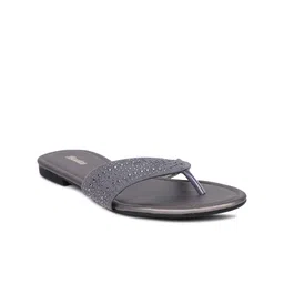 Bata Women Grey Open Toe Flats-10