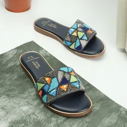 Carlton London Embellished Open Toe Flats-image-82