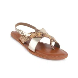 Anouk Textured Open Toe Flats image 2