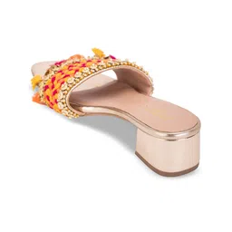 5 ELEMENTS Embellished Open Toe Block Heels image 5