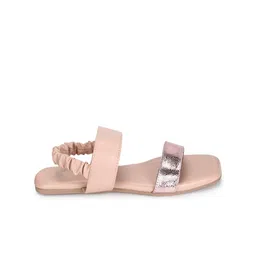 yoho Double Strap Open Toe Flats image 4