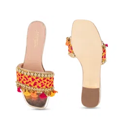 5 ELEMENTS Embellished Open Toe Block Heels image 4