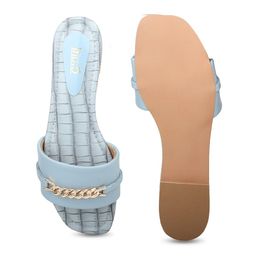 Inc 5 Textured Open Toe Flats image 2