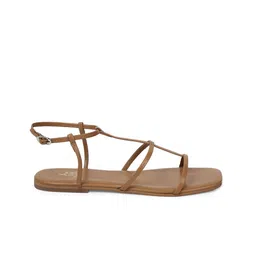 Tao Paris Strappy Backstrap Leather Open Toe Flats image 2