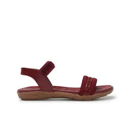 ICONICS Textured Open Toe Flats image 2