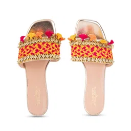 5 ELEMENTS Embellished Open Toe Block Heels image 3