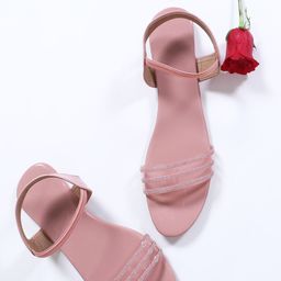 Ravis Embellished Open Toe Flats image 3