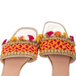 5 ELEMENTS Embellished Open Toe Block Heels image 2