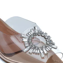 Dapper Feet-Fancy Nancy Embellished Pointed Toe Mules image 3