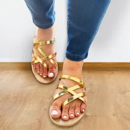 POSTCARD Women Open Toe Flats-39