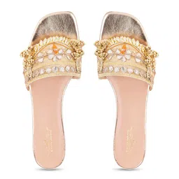 5 ELEMENTS Embellished Open Toe Block Heels image 5
