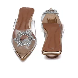 Dapper Feet-Fancy Nancy Embellished Pointed Toe Mules image 2