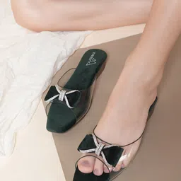 EVERLY Embellished Open Toe Flats-11