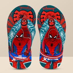 Kids Ville Spiderman Printed Flipflops For Kids Boys-16