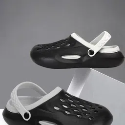 The Roadster Lifestyle Co. Men Black Self Design Clogs-picture-26