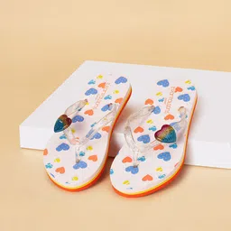 Pantaloons Junior Girls Printed Thong Flip-Flops-18