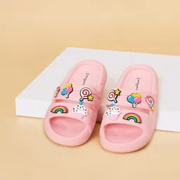 Pantaloons Junior Girls Self Design Sliders-47