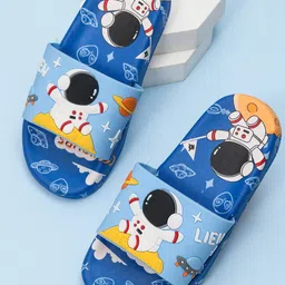 Yellow Bee Boys Printed Sliders-51